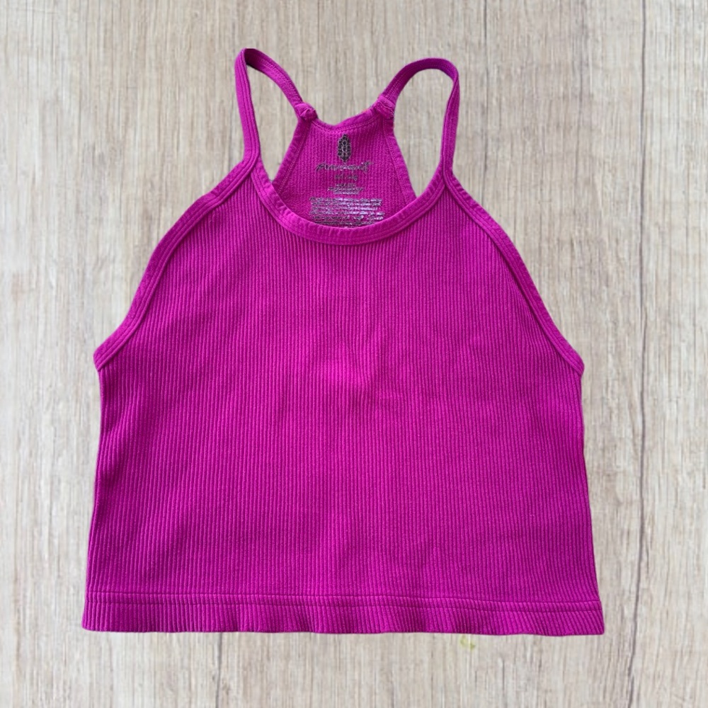 NEW Free People Happiness Runs Crop in Purple size M/L